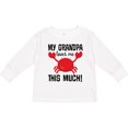 thumbnail image 3 of Inktastic My Grandpa Loves Me Crab Boys or Girls Long Sleeve Toddler T-Shirt, 3 of 5