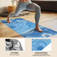 thumbnail image 4 of Blue White Tie Dye Swirl Pattern Hot Yoga Mat Towel Non Slip for Hot Yoga - Quick-Drying Yoga Mat Cover with 4 Corner Pockets with Travel Bag - Hot Yoga Towel Non Slip 70"x26", 4 of 6