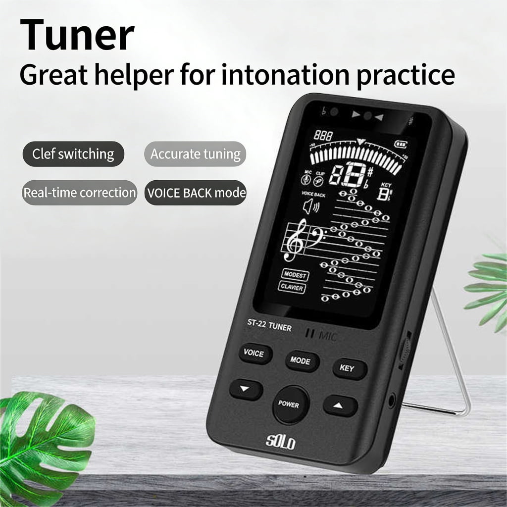 Professional Brass Instrument Tuner Accurate Pitches Rechargeable Metronome Tone Generator Tuners Enduring