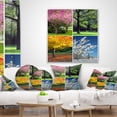 thumbnail image 4 of Designart Four Seasons Trees Collage - Landscape Printed Throw Pillow - 16x16, 4 of 5