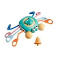 thumbnail image 2 of Baby Pull String Toys Pull String Activity Toys Desarrollo de agarre Cangrejo Pull String Cuerdas de aprendizaje para preescolar Educación temprana al azul CUTICAT Tirar de juguetes de cuerda, 2 of 8