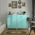 thumbnail image 2 of Marcree 2 Door Metal Accent Cabinet,Metal Locker Storage Cabinet,Metal Storage Cabinet with Shelves,Metal Sideboard Cabinet for Home Office,Entryway, 2 of 7