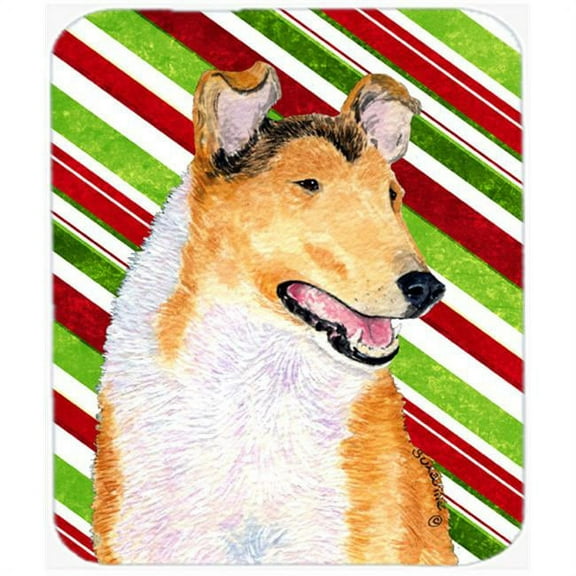 Carolines Treasures Collie Smooth Candy Cane Holiday Christmas Mouse Pad