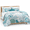 Aqua Green Ocean-King, variant on Seahorse Coral Sea Star Shell 2 King Size 3 Piece Quilt Bedding Set