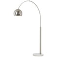 thumbnail image 2 of Possini Euro Design Basque Modern 77 1/2" Tall Standing Floor Lamp Large Arc Foot Switch Silver Metal Brushed Nickel Finish, 2 of 3