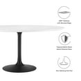 thumbnail image 2 of Modway Lippa Table à Manger Ronde de 60 Pouces en Noir et Blanc, 2 of 7