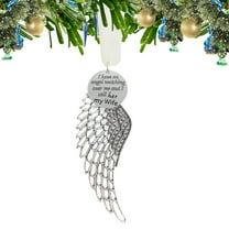 Marakabeis Angel Wing Christmas Tree Ornament, Personalized Memorial Remembrance Decoration for Loss of Loved One