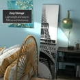 thumbnail image 3 of Oriental Furniture 6 ft. Tall Eiffel Tower Canvas Room Divider - 3 Panel, 3 of 5