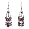 thumbnail image 4 of Pendientes de borlas de diamantes con estilo retro creativo y personalidad, pendientes de moda con forma de media luna, 4 of 5