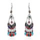 thumbnail image 3 of Pendientes de borlas de diamantes con estilo retro creativo y personalidad, pendientes de moda con forma de media luna, 3 of 6