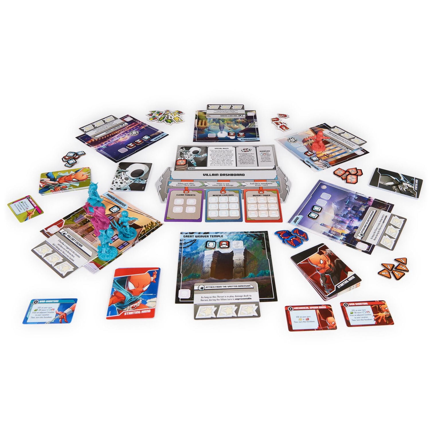 Marvel United Spider-Geddon, Jeu de stratégie par CMON et Spin Master Games | Jeu Spiderman pour adultes | Jeu Spiderman pour adultes et enfants à partir de 14 ans