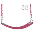 thumbnail image 2 of Swing Set Stuff Inc. Commercial Polymer Belt Seat with 8.5'. Coated Chain & SSS Logo Sticker Commercial Polymer Coated Chain, Pink, 2 of 10