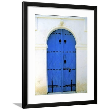 Blue Door Karaman Village Northern Cyprus Framed Print Wall Art By Doug Pearson