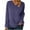 Purple, variant on cfhntfmh Fall Shirts for Women Warm Fleece Long Sleeve V Neck Collared Undershirts Lounge Solid Color Basic Tops