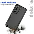 thumbnail image 4 of For Galaxy S24 FE 5G Case ,Sturdy Phone Case for Samsung Galaxy S24 FE 5G 6.7 inch ,Tiflook Shockproof Protection Heavy Duty Armor Hard Plastic & Rubber Rugged Bumper 2-in-1 Case Cover ( Black ), 4 of 6
