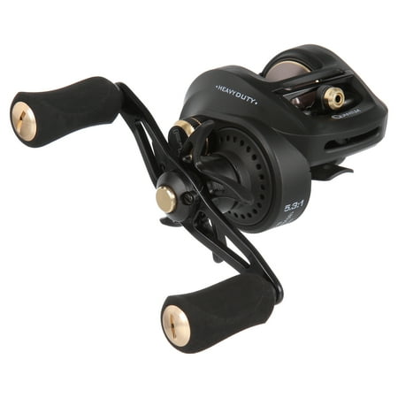 UPC: 0032784622697 | Quantum Smoke HD Baitcast Fishing Reel Size 200 Reel Right-Hand Retrieve Continuous Anti-Reverse Clutch Large EVA Handle Knobs 5.3:1 Gear Ratio Black