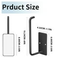 thumbnail image 3 of Wall Hat Hooks Organizer | Metal Rack for Baseball Caps & Accessories | Space Saving 6 Inch Bracket | Set of 2 | Rustproof, Heavy Duty 10 lb Capacity | Vertical or Horizontal Mount | Home Closet, 3 of 9