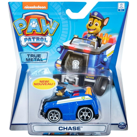 PAW Patrol, True Metal Chase Collectible Die-Cast Vehicle, Classic Series 1:55 Scale