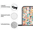 thumbnail image 6 of XMXT Waterproof Oven Mitts and Pot Holders Sets, Colorful Round Line Prints Sets Kitchen Cooking Heat Resistant, 4 Pcs, 6 of 8
