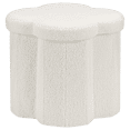 thumbnail image 1 of Bouclair White Storage Ottoman, 1 of 4