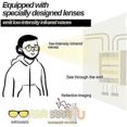 thumbnail image 3 of Lunettes de Pénétration Infrarouges Exquisite, Lunettes de Sécurité pour Conduite Vision Nocturne, Lunettes Haute Protection, Lunettes de Soleil Classiques Rétro pour Hommes Femmes, 3 of 5