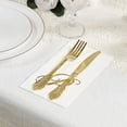 thumbnail image 3 of Balsa Circle 100 White with Gold Foil Letter P Dinner Paper Napkins Party Wedding Reception Decorations Event Catering Disposable Supplies, 3 of 9