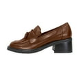 thumbnail image 3 of PEERAGE Rhona Women's Wide Width Slip-On Casual Tassel Leather Shoes BROWN 9, 3 of 6