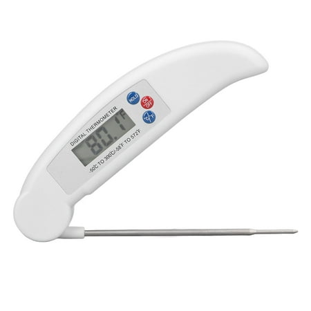 

Meat Thermometer Food Thermometer Auto Off With Folding Probe For Baking White