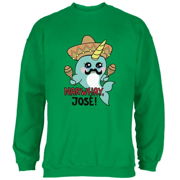 Narwhal Narwhay Jose Mens Sweatshirt Irish Green SM