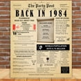 thumbnail image 3 of 40th Birthday Party Decor Poster 40 Years Ago Back In 1984, 3 of 5