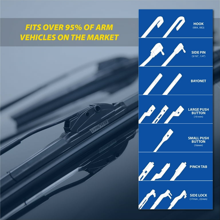 Goodyear Assurance WeatherReady + RepelMax Water-Repelling Windshield Wiper  Blade - 15 