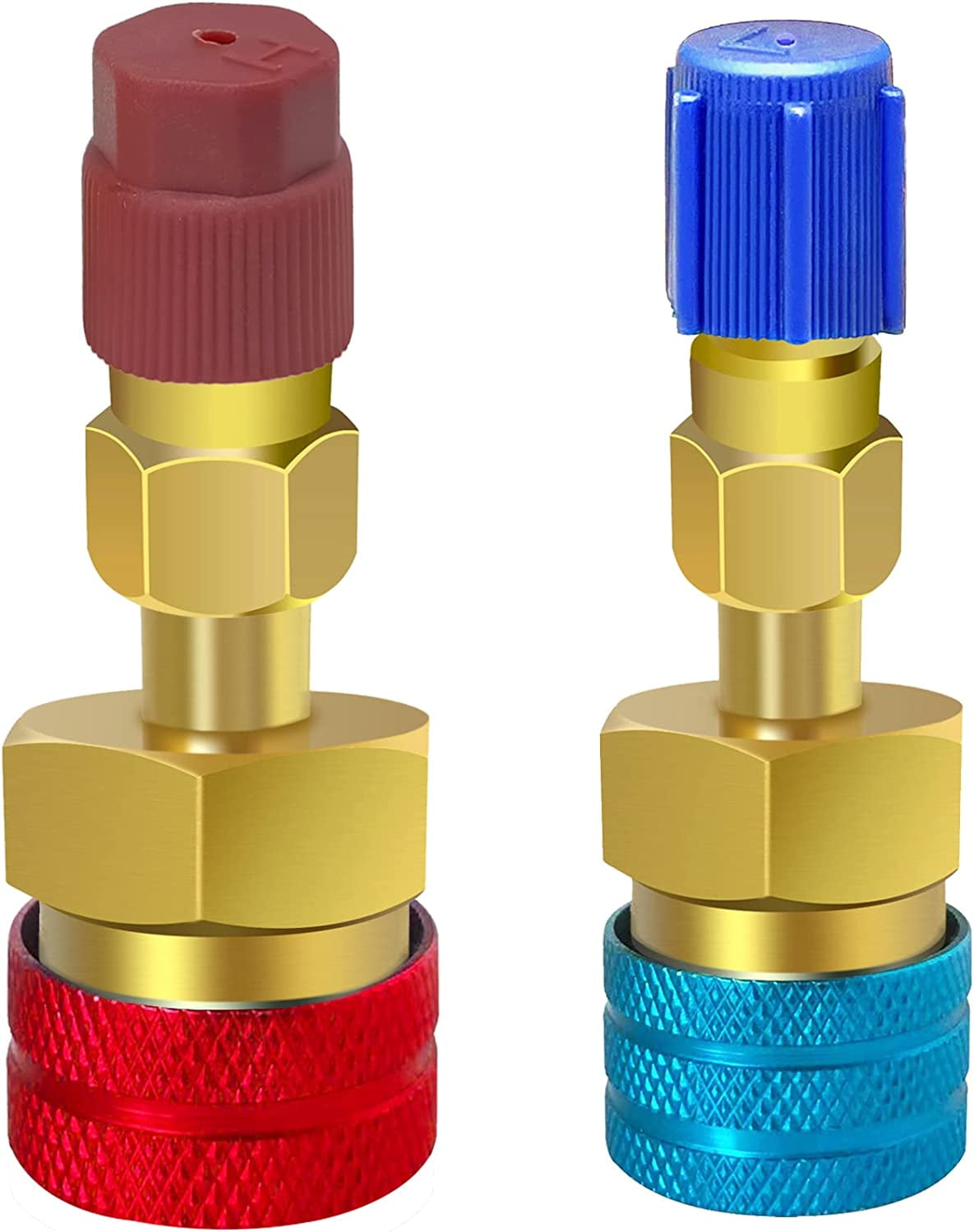 WOVTE R1234YF Quick Coupler, R1234yf to R134a Adapter,1234yf to 134a