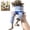 YF04, variant on Leggy Planter, Funny Human-Shaped Resin Planter with Legs, Creative Sitting Figure Flower Pot for Succulents and Small Plants