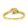 thumbnail image 5 of Solid 10k Yellow Gold Diamond Cluster Engagement Ring Size 6.5 (.1 cttw.), 5 of 7