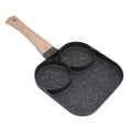 thumbnail image 4 of Sartén de desayuno 3 en 1, resistente al calor, con división para parrilla, ideal para cocina de gas y cocina de inducción., 4 of 14