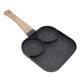 thumbnail image 4 of Sartén de desayuno 3 en 1, resistente al calor, con división para parrilla, ideal para cocina de gas y cocina de inducción., 4 of 14