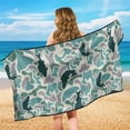 thumbnail image 3 of KUIFORTI Camouflage Fish Car Seat Towel Covers with Storage Bag for Trucks, SUVs, Sedans Front Seat Bucket Car Seats Protector Sweatproof Multi-Functional Beach Towel, Yoga Mat, 3 of 7