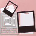 thumbnail image 3 of Stitched Photo Frames Metal Die Cuts Blessings Metal Cutting Die Best Wishes Die Cuts for DIY Scrapbooking Photo Album Decorative Embossing Paper Card, 3 of 7