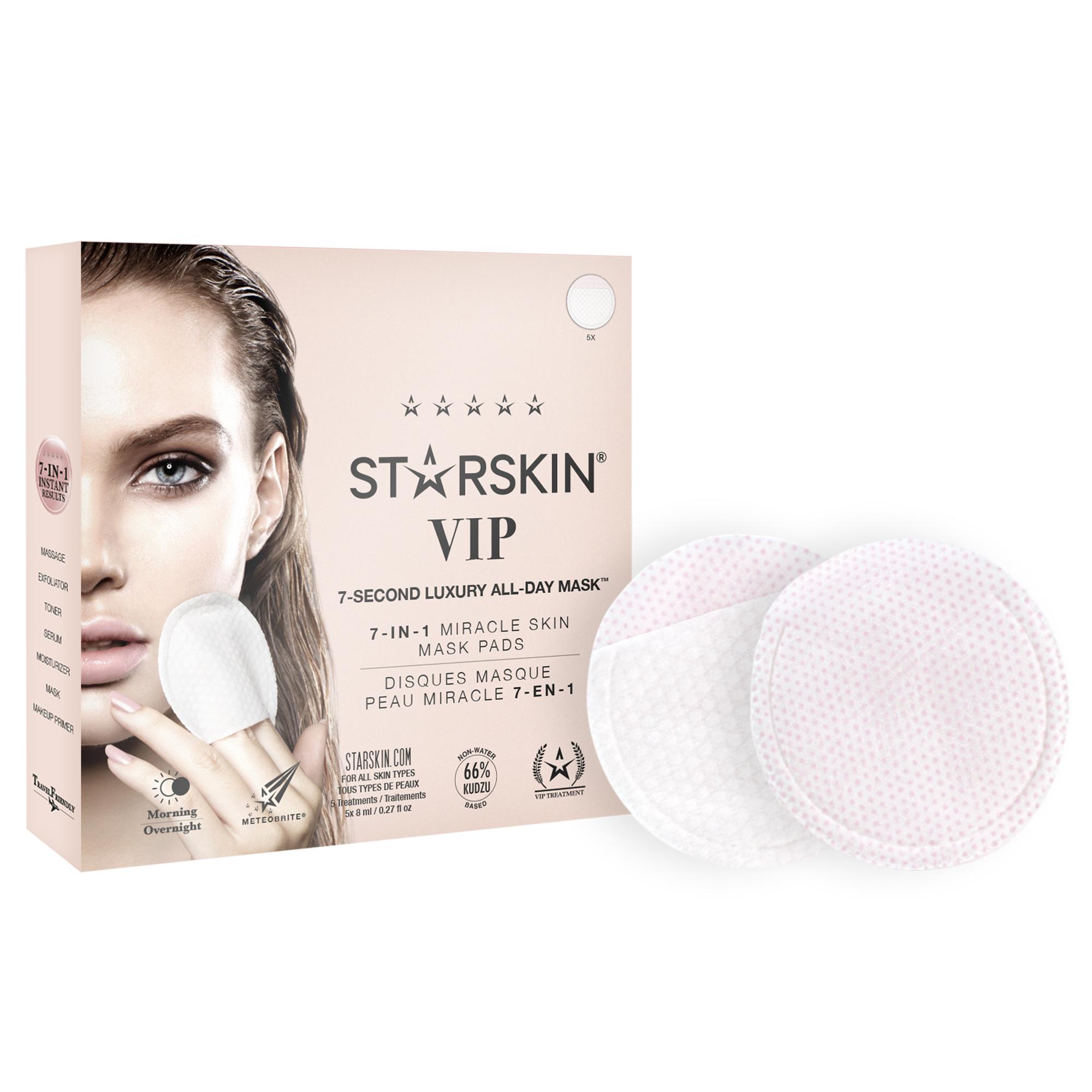 Starskin 7-Second Luxury All-Day Mask Pads, 5 pack