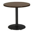 thumbnail image 2 of KFI Studios Mode 3' Round Dining Table, Studio Teak, Black Base, 2 of 3
