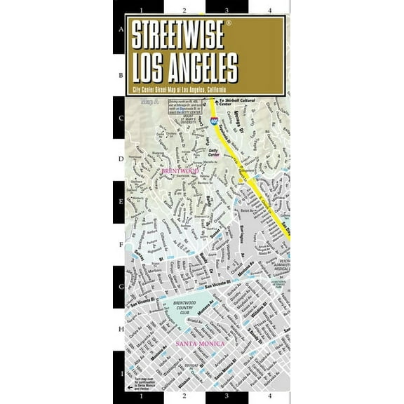 Michelin Streetwise Maps Streetwise Los Angeles Map - Laminated City Center Street Map of Los Angeles, California, (Paperback)