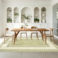 thumbnail image 3 of Checkered Area Rug 6x9, No Slip Washable Rug, Modern Bedroom Rug Under Bed Ultra Carpet, Low-Pile Rugs for Living Room Bedroom Dining Room, Green, 3 of 7