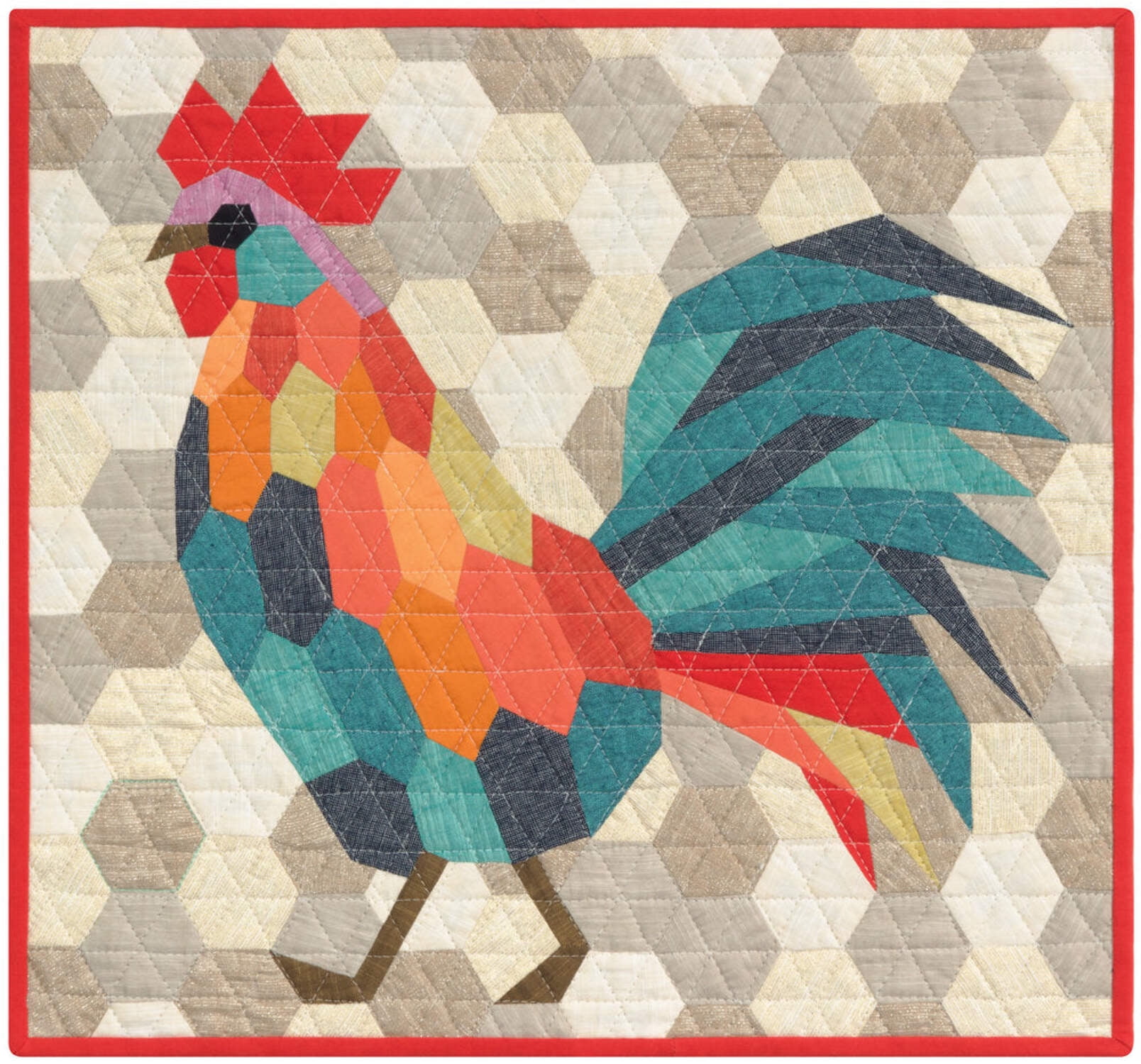 Violet Craft The Rooster English Paper PiecingPtrn