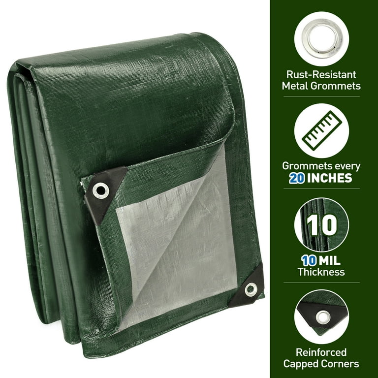 Xueyu Heavy-Duty Waterproof Tarp, 12' x 20' photo 7