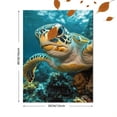 thumbnail image 3 of Qisvanset 12x16 Inch Sea Turtle Ocean Canvas Wall Art, Tranquil Underwater Wildlife Coastal Nautical Home Decor, 3 of 8