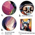 thumbnail image 3 of Designart "French Bulldog'S Festive Spirit V" Animals Dog Floater Framed Wall Decor, 3 of 5