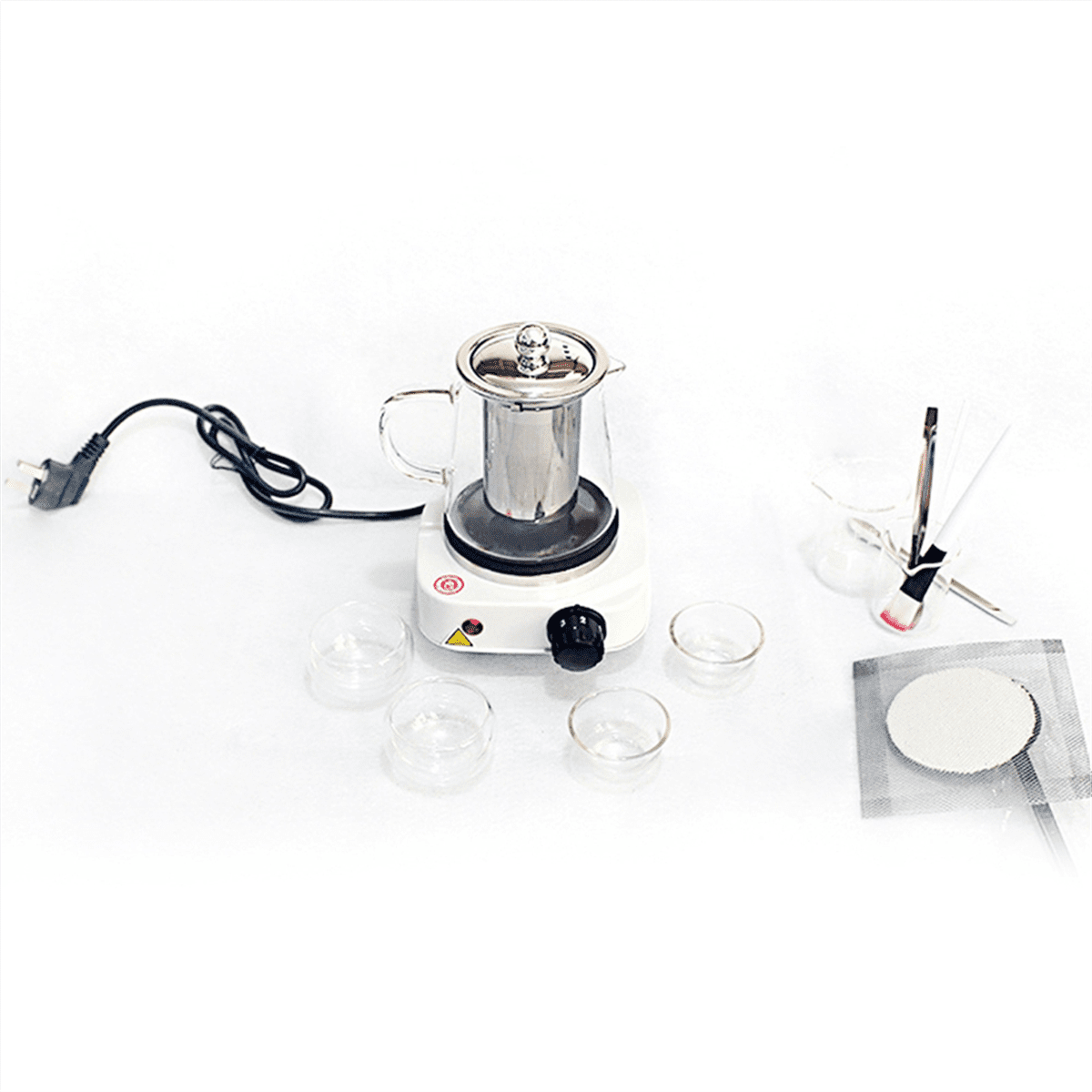 Mini Electric Stove Multifunctional Kitchen Appliance Hot Potelectricheating Platemilkwater Heating Stove US Plug C,1 x Electric stove,Silver gray