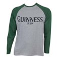 thumbnail image 1 of Guinness 36111-Small Mens Baseball T-Shirt, Grey - Small, 1 of 1