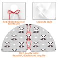 thumbnail image 4 of Yiaed Panda Bear Print Christmas Tree Skirt , Tree SkirtsTree Mat for Christmas Winter Holiday Indoor Decorations-30", 4 of 7