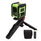 thumbnail image 1 of Green Beam Line Level with L Bracket Tripod Self Leveling IP54 Automatic Green Light Cross Leveler 5m, 1 of 5